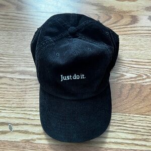Nike Embroidered Corduroy "Just do it." Dad Hat